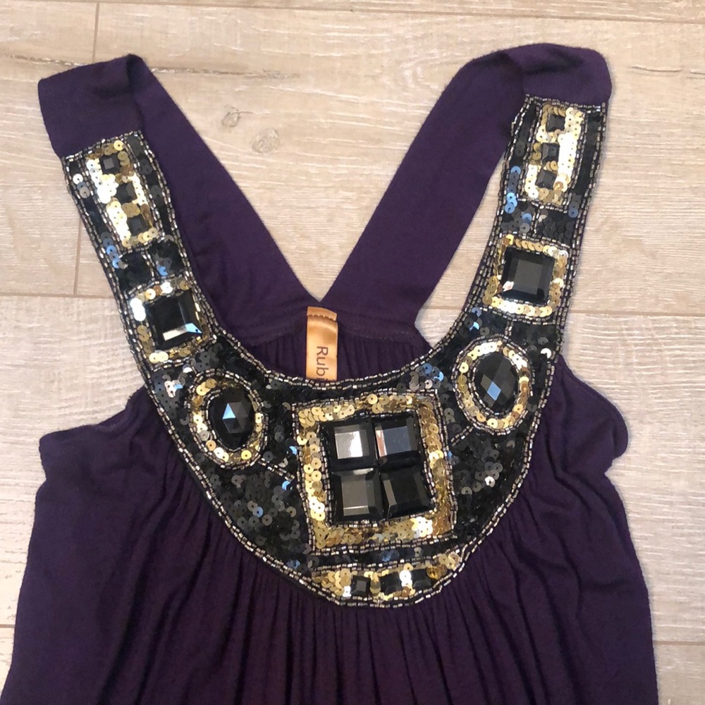 Purple Jeweled Rubicon Dress Size S